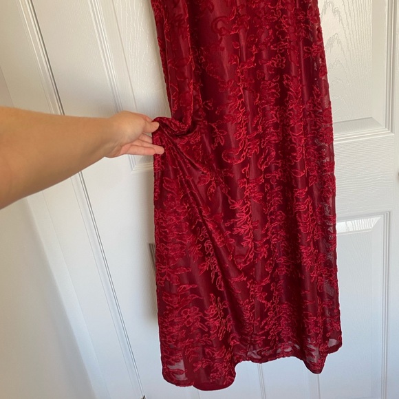 Nordstrom Floral Jacquard Midi Sleeveless Dress - Picture 5 of 7